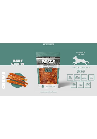 Baffs Naturals Dana Sinir Doğal Çiğnemelik Köpek Ödül Maması 100 G
