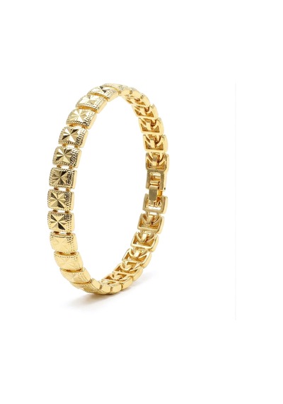 Premium Şık Ve Parlak Stella 24k Gold Kaplama 8 Mm Kadın Bijuteri Bileklik 3183kbv5d1 18cm Altın
