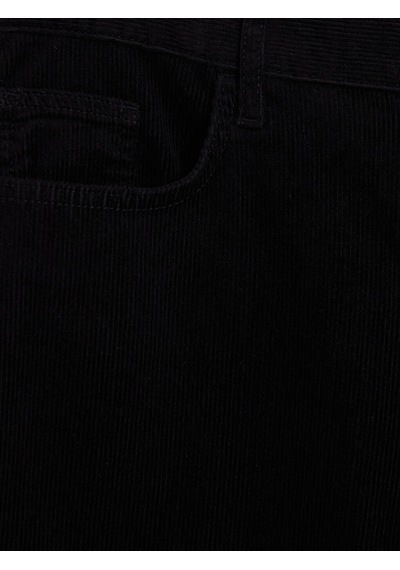 Lcwaıkıkı Classic Siyah Regular Fit Kadife Erkek Chino Pantolon