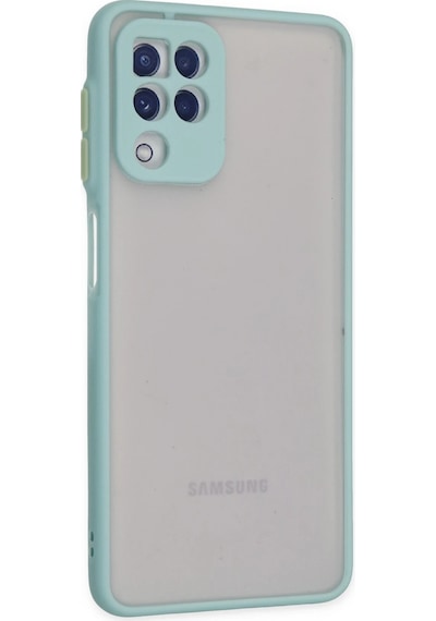 Zengemtx Newface Samsung Uyumlu Galaxy A22 Kılıf Montreal Silikon Kapak - Turkuaz