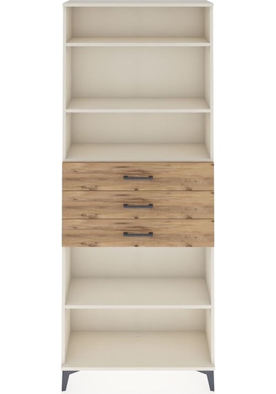 Arges Dolap 4 Raflı 3 Çekmeceli 88x30x221 Aytaşı-çam Aytaşı