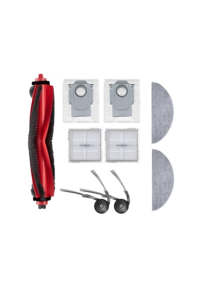 Roborock Q8 Max Pro 2025 Model Uyumlu Ana Fırça, Hepa Filtre Mop Yan Fırça Toz Torbası Seti 9 Parça