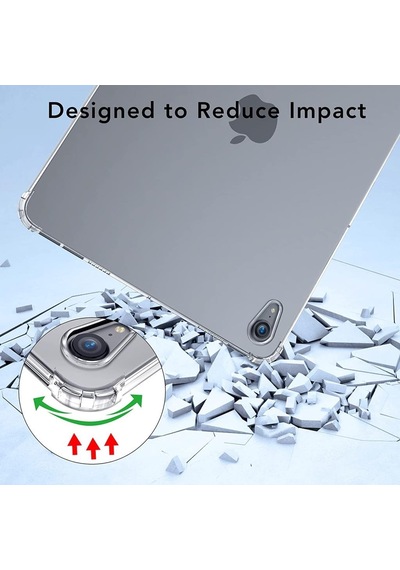 Apple Uyumlu iPad  Air 11inç M2 2024 Kılıf Darbelere Dayanıklı Şeffaf Kapak A2902 A2903 A2904