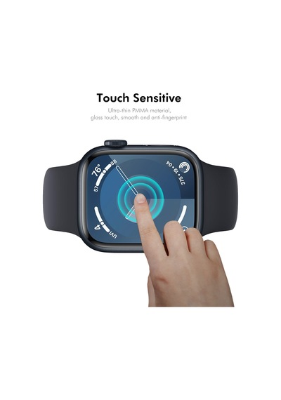 Apple Uyumlu  Watch 10. Seri 42mm Ekranı Tam Kaplayan Akıllı Saat Ekran Koruyucu Pet