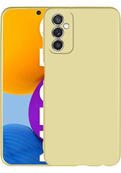 Galaxy M52 Kılıf Zore Premier Silikon Kapak Gold