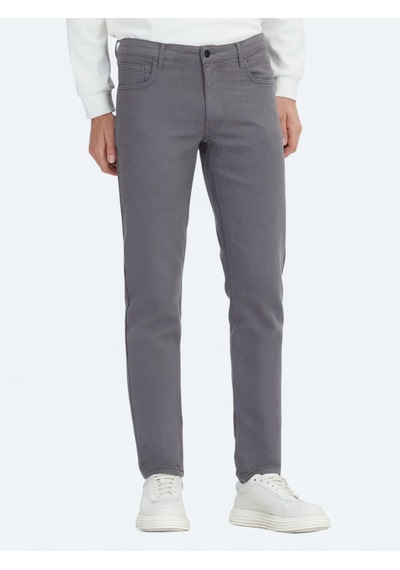 Kip Antrasit Dokuma Slim Fit Casual Pamuk Karışımlı Pantolon Antrasit -