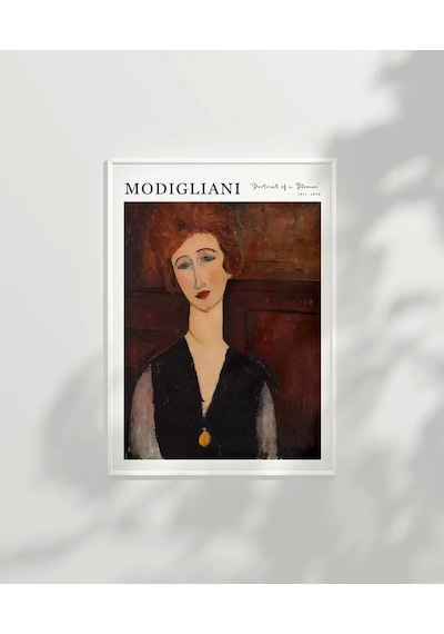 Çerçevesiz Poster Modigliani Bir Kadının Portresi