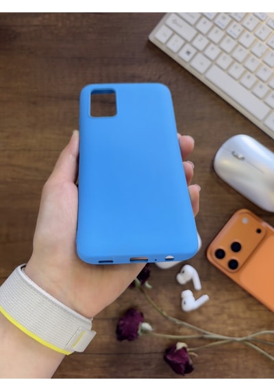 Samsung Galaxy A51 Uyumlu Kamera Korumalı Darbeye Dayanıklı Renk Atmayan Fab Silikon Kılıf Mavi