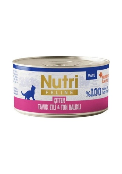 Nutri Feline Tavuk Etli Ve Ton Balıklı Tahılsız Yavru Kedi Konservesi 70 Gr