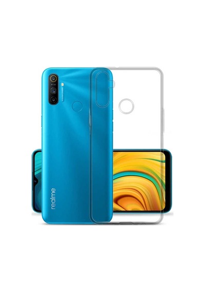 Realme C3 Kılıf Zore Şeffaf Ince Ve Esnek Süper Silikon Kılıf Renksiz