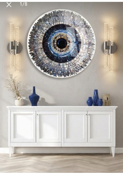 Bubbleflux Dubble Medium 40 Cm Modern Tasarım Led Aplik - Duvar Lambası - Gümüş - Elektrikli - Günışığı Gümüş Elektrikli