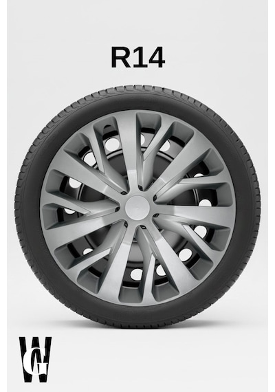 Ford Fiesta 14 İnç Jant Kapağı 4 Adet Gri G114