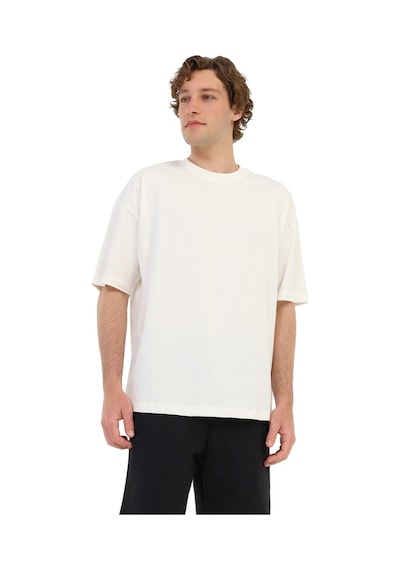Lumberjack Mb Ssros 11hs113 6fx Kırık Beyaz Erkek Kısa Kol T-shirt