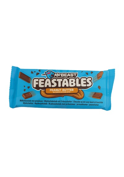 Mr. Beast Feastables Milk Chocolate With Peanut 60 G - 4 Adet Tarı