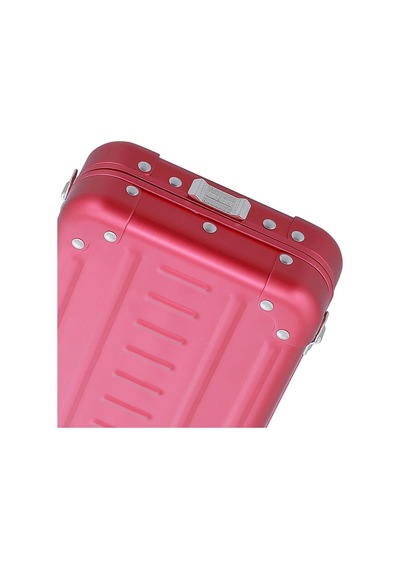 Aleon Mini Bag 19 Cm Alüminyum Omuz Çantası, Hafif, Şık, Unisex Günlük Çanta Pembe