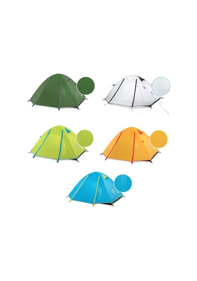 Naturehike P-serisi 3 Kişilik Kamp Çadırı Çok Renkli