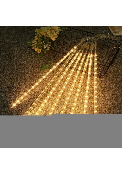 10&amp Apos Lu 45 Cm Plastik Meteor Led Usb 2m Kablo Sarı Renk Ağaç Işığı Renk Değiştiren Asmalı D Diğer