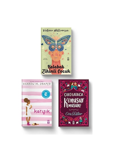Tatil Kitapları Seti - 1 3 Kitap Kelebek Zihinli Çocuk-karışık-çikolataca Konuşur Musun