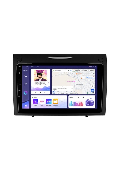 Mercedes Slk Android Multimedya 2004-2010 Carplay Android Auto Navigasyon Kameralı 4gb Ram 32gb 9"