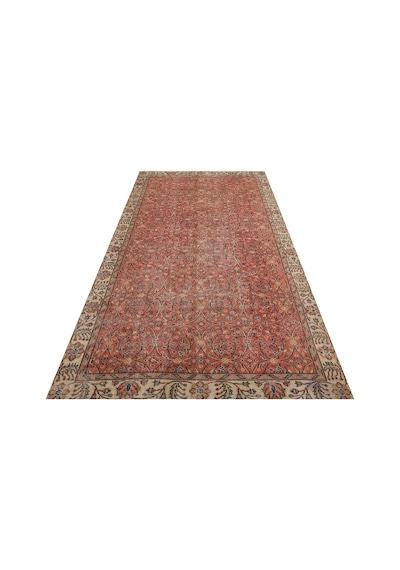 Rengarenk Eskitme El Dokuma Halı 160 275 Cm 9893 Kırmızı