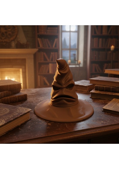 Harry Potter Seçmen Şapka Sorting Hat Dekoratif Masaüstü Biblo - 3d Tasarım 8,3 X 10 Cm