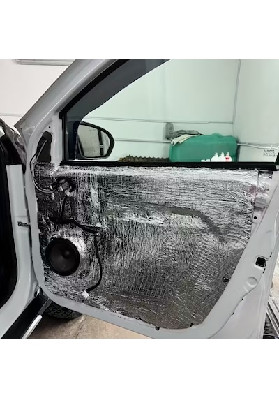 Araç Oto Kaput Kapı Taban Davlumbaz Ses Yalıtım Malzemesi 6mm Alm. Folyolu Kauçuk 50cmx100cm 5adet