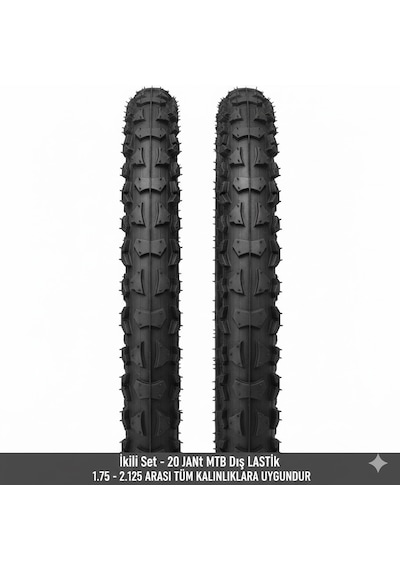 20 Jant Bisiklet Dış Lastik Takımı 2 Adet 20x1.75 1.95 2.125 Uyumlu Çocuk Bisikleti Mtb Lastiği