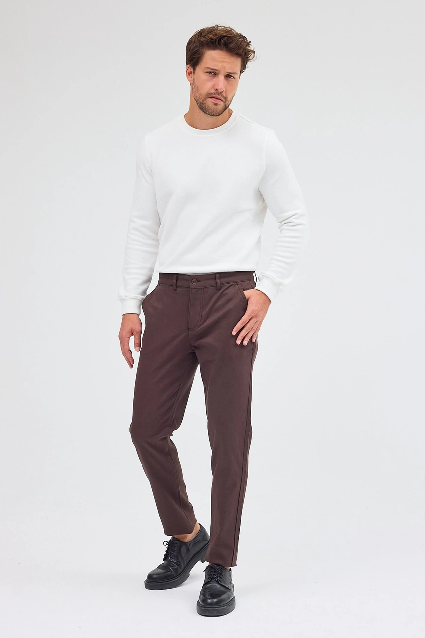 İmza Sütlü Kahverengi Yan Cep Düz Paça Pamuklu Slim Fit Chino Casual Pantolon 1003255155 - Sütlü Kahverengi İmza Sütlü Kahverengi Yan Cep Düz Paça Pamuklu Slim Fit Chino Casual Pantolon 1003255155 - Sütlü Kahverengi