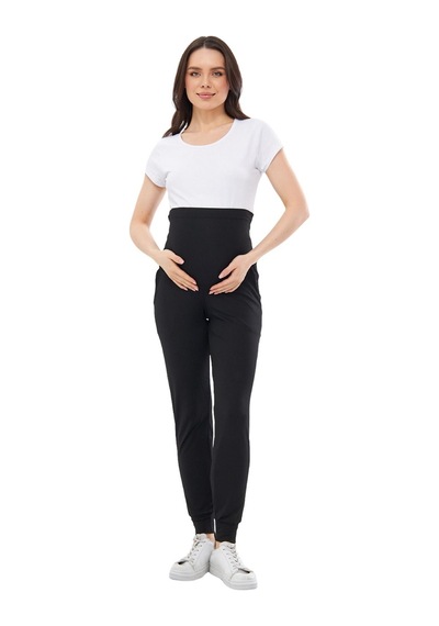 Luvmabelly Myra8095 Beli Ayarlanabilir Hamile Jogger Pantolon-siyah