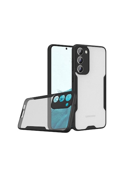 Samsung Uyumlu Galaxy S23 Plus Kılıf Platin Silikon - Siyah Diğer