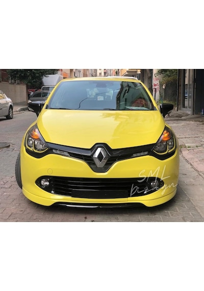 Renault Clio 4 Makyajsız Ön Ek 2 Parça Plastik Ön Karlık