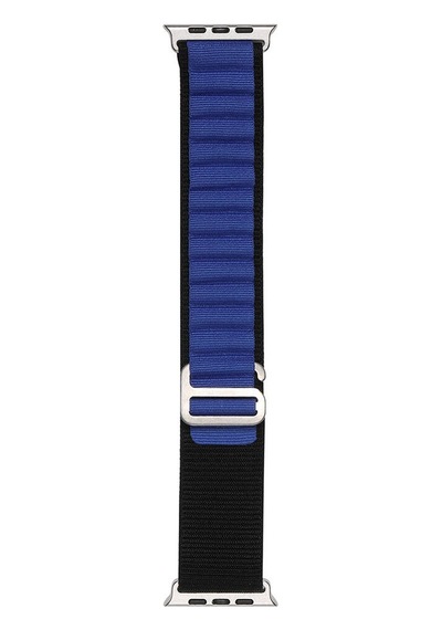 Watch Ultra 49mm Clo- Band-74 Hasır Kordon-siyah-mavi