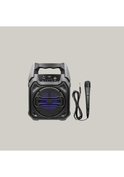 6.5 İnç Taşınabilir Bluetooth Hoparlör 15w, Kablosuz Mikrofon, Usb, Tf Kart Ve Fm Radyo