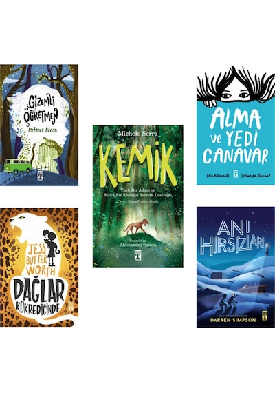 Timaş İlk Gençlik Anı Hırsızları, Dağlar Kükrediğinde, Gizemli Öğretmen, Kemik ,alma Ve Yedi Canavar ( 5 Kitap Set)