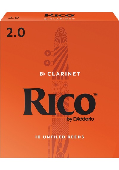 D'addario Rca1020 Rico Orange Box Sib Bb Klarnet Kamışı No: 2.0 Başlangıç/eğitim - 10'lu Paket Klasik Turuncu Kutu, Caz Ve Eğitim İçin İdeal Esneklik
