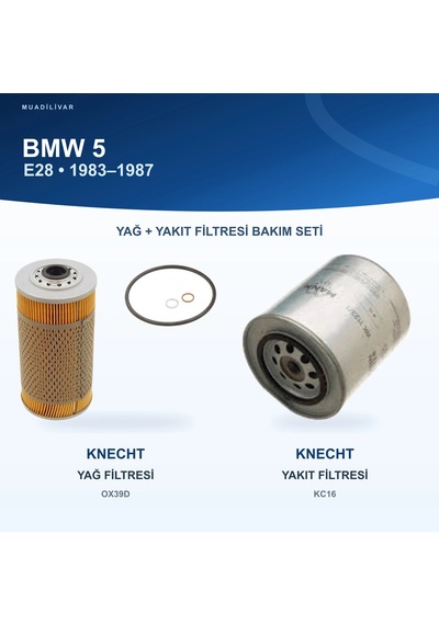 Bmw 5 E28 Yağ+yakıt Filtre Bakım Seti