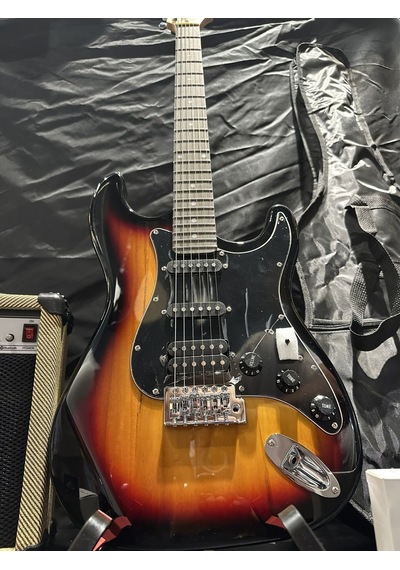 Günışığı Elektro Gitar Full Set 15w Bluetooth Amfi Suhr Burst