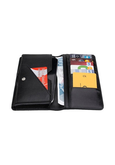 Clk Bizoon % 100 Deri Uzun Çıtlı Cüzdan Ve Kartlık 4002
