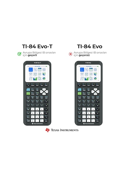 Texas Instruments Tı-84 Evo-t Grafik Hesap Makinesi, Python Desteği, Şarj Edilebilir, Usb-c, Test Modu 124-Pembe