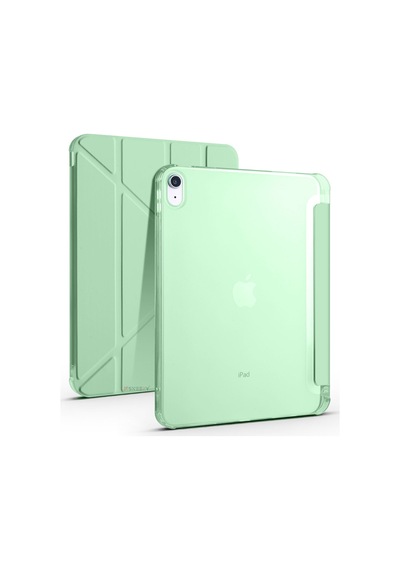 Apple Uyumlu iPad 10.nesil 10.9 İnç 2022 Üçgen Katlanabilir Kalemlikli Standlı Akıllı Kılıf