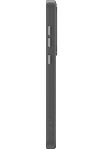 Galaxy S25 Kılıf M-safe Şarj Uyumlu Şeffaf Arka Yüzey Benks Magclap Tpu Çerçeve Kapak Gri
