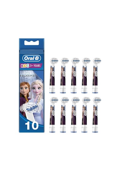 Tr Kids Disney Kar Kraliçesi Yedek Fırçası X10, 3 Yaşından Büyük Çocuklar, Elektrikli Diş Fırçası İçin Ori