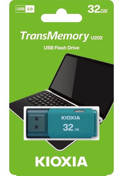 Kioxia TransMemory U202 LU202L032GG4 32 GB USB 2.0 Flash Bellek