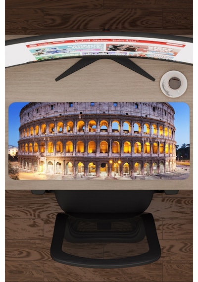 Roma İtalya V1 70x30 Xl Gaming Kauçuk Kaymaz Taban Mouse Pad Fare Altlığı