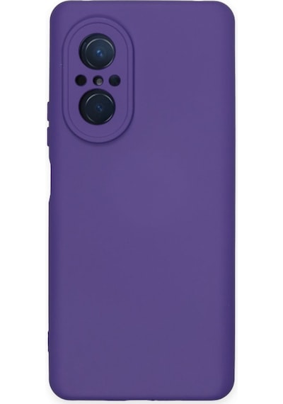 Huawei Nova 9 Se İçi Kadife Kaplı Esnek Silikon Kapak Ryc/ Nano Lansman Mor