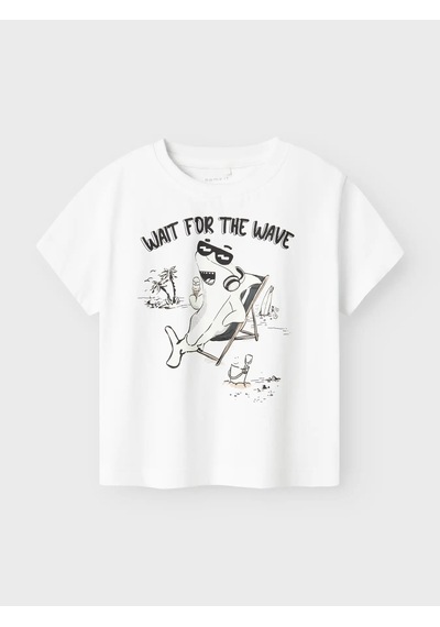 Name It Nmmzekla Nreg Ss Top Unisex Çocuk T-shirt 13241036 Beyaz