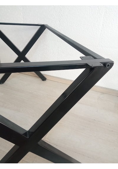 Wood İdea X Yemek Masası Metal Ayak Salon Cafe Ofis Mutfak