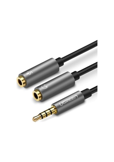 Ugreen Kulaklık Adaptörü Kulaklık Mikrofon Y Splitter Kablo 3.5Mm