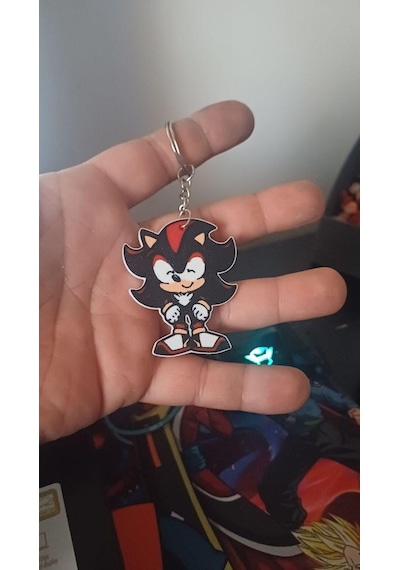 Shadow Sevimli Figür Karakter Anahtarlık Çok Renkli