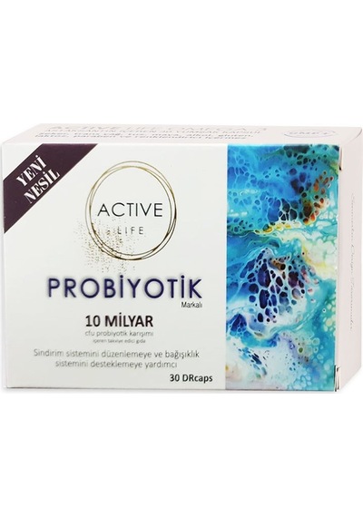 Active Life 10 Milyar Probiyotik Karışımı 30 Kapsül